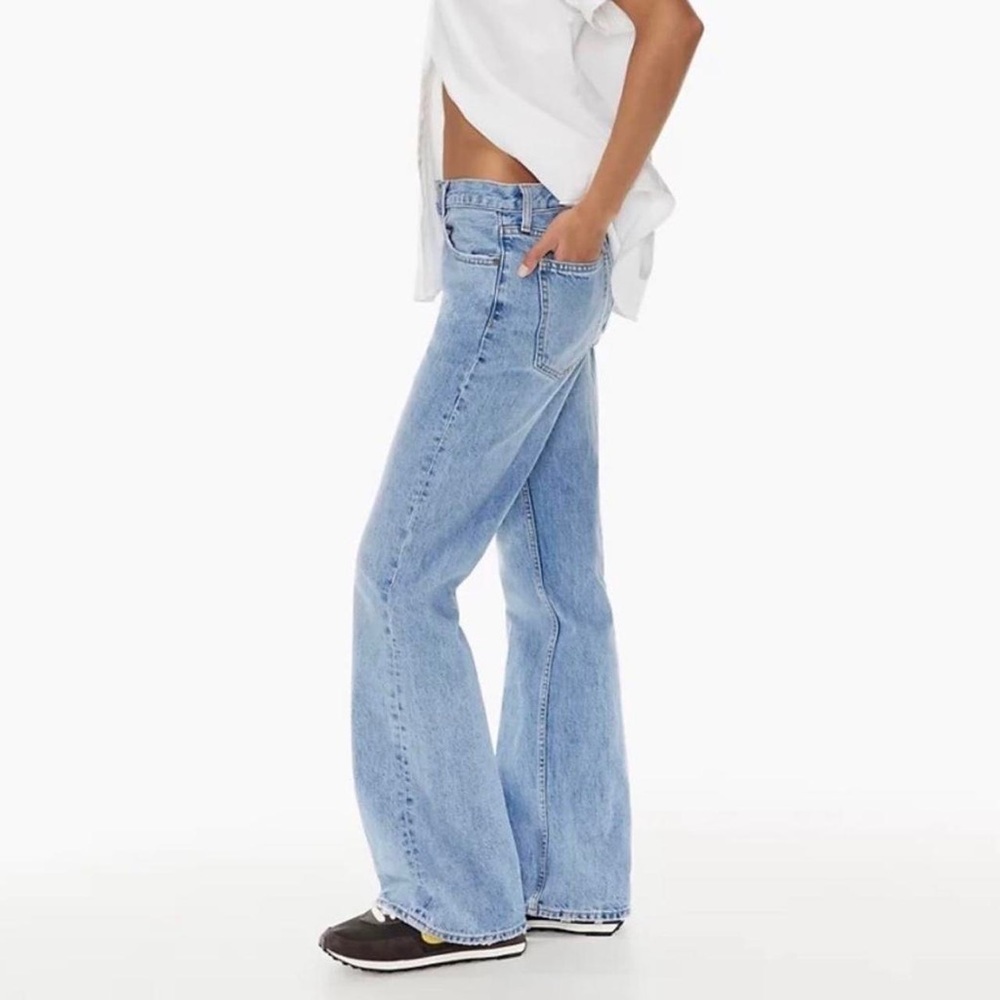 Denim Forum The Marianne Mid Rise Loose Flare Jeans from Aritzia